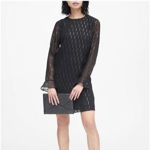BANANA REPUBLIC LBD, size 8 black shift dress